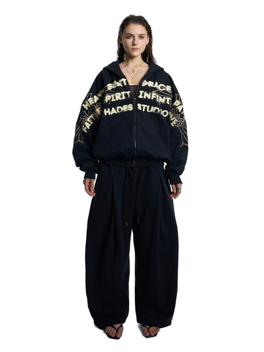 HADES HEAVEN’S CALL HOODIE ZIP - BLACK
