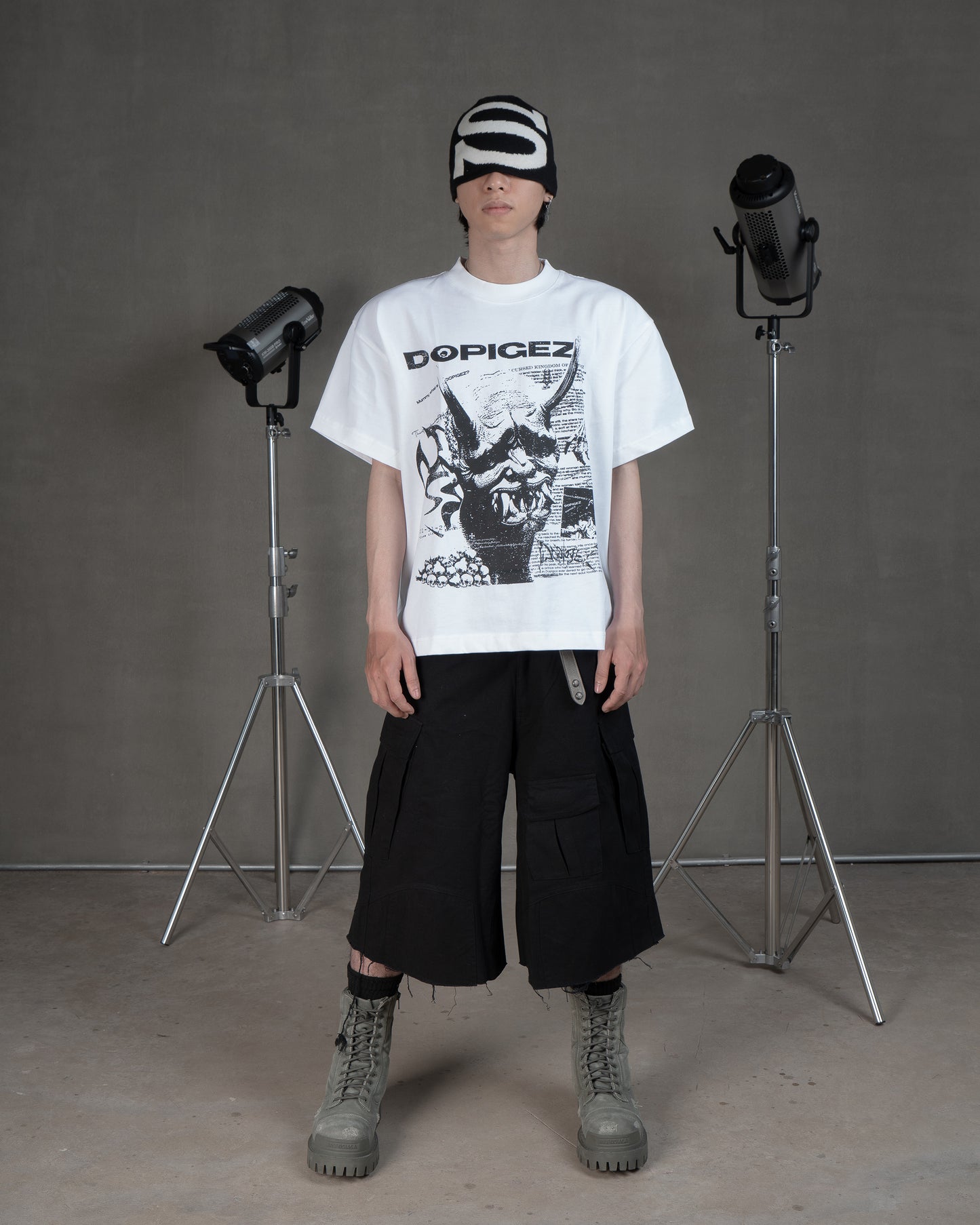 DOPIGEZ Oni Graphic Oversized T-shirt