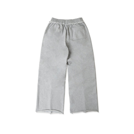 WIDE-LEG TRACKSUIT SWEATPANTS/ GRAY