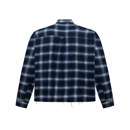 DPG FLANNEL SHIRT - NAVY CHECK