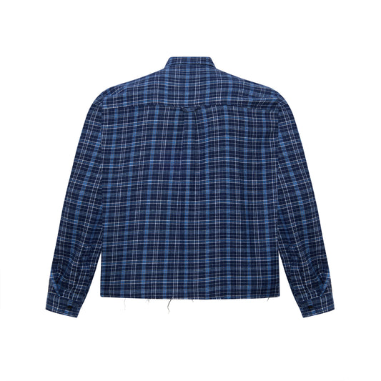 DPG FLANNEL SHIRT - BLUE STATIC