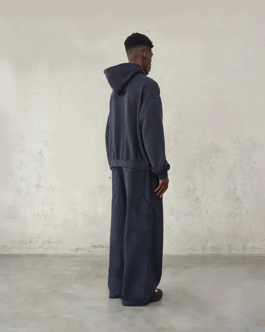 UTILITY WAVE HOODIE - FADED BLACK