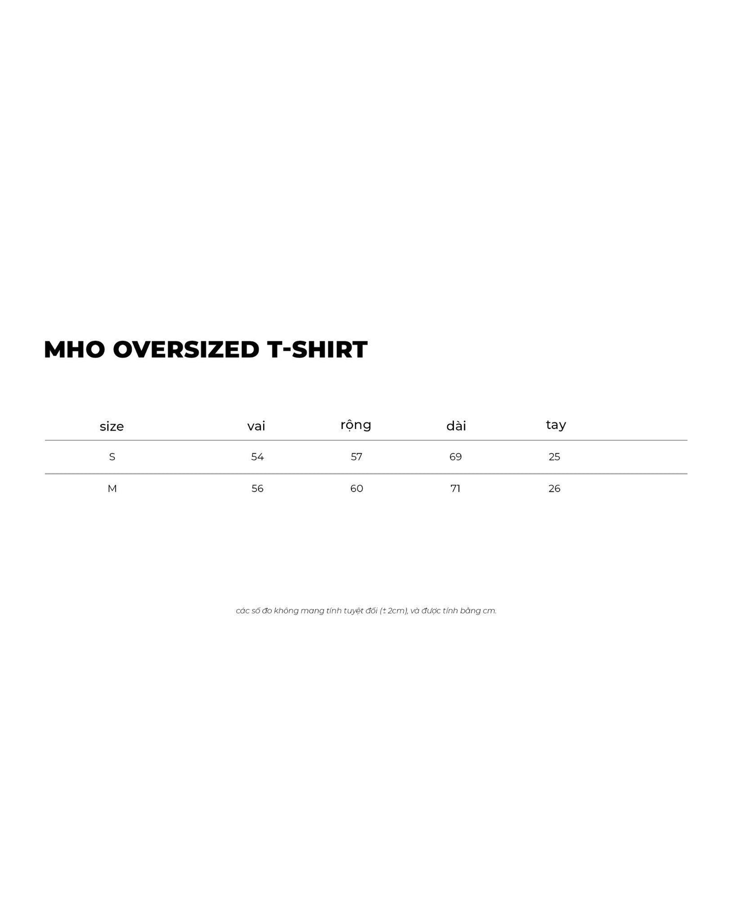 MHO OVERSIZED T-SHIRT