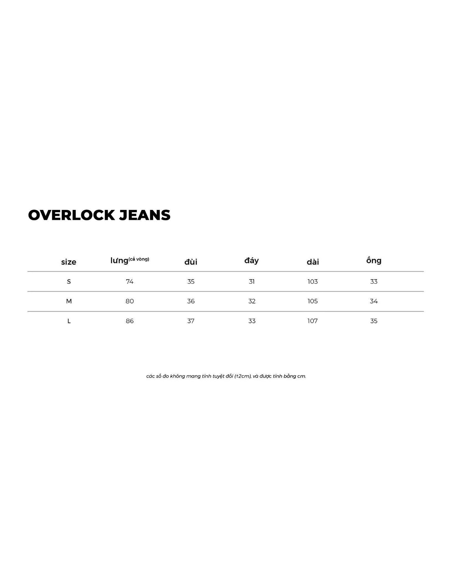 OVERLOCK JEANS
