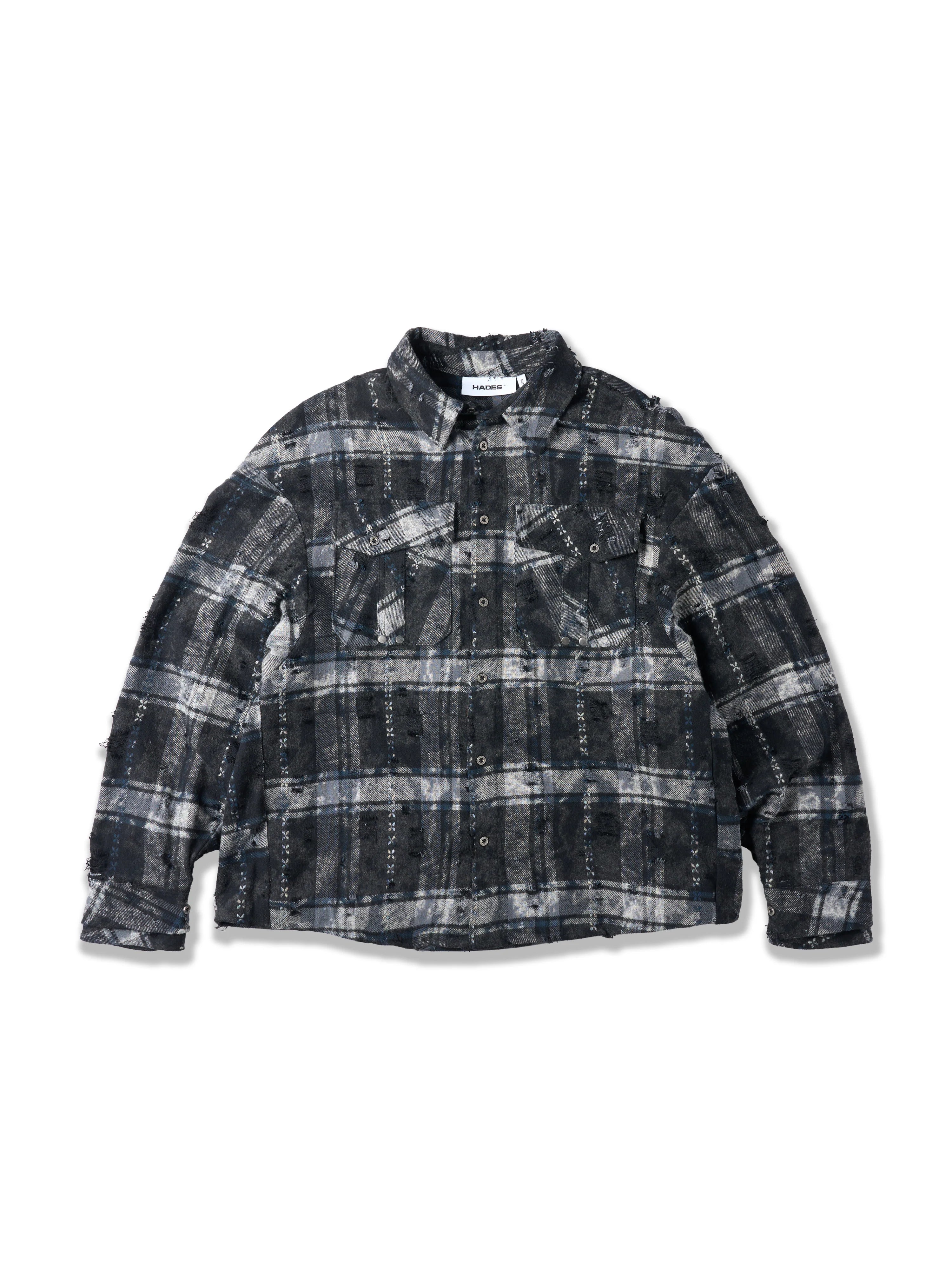 HADES COORDINATES FLANNEL SHIRT – BLUE