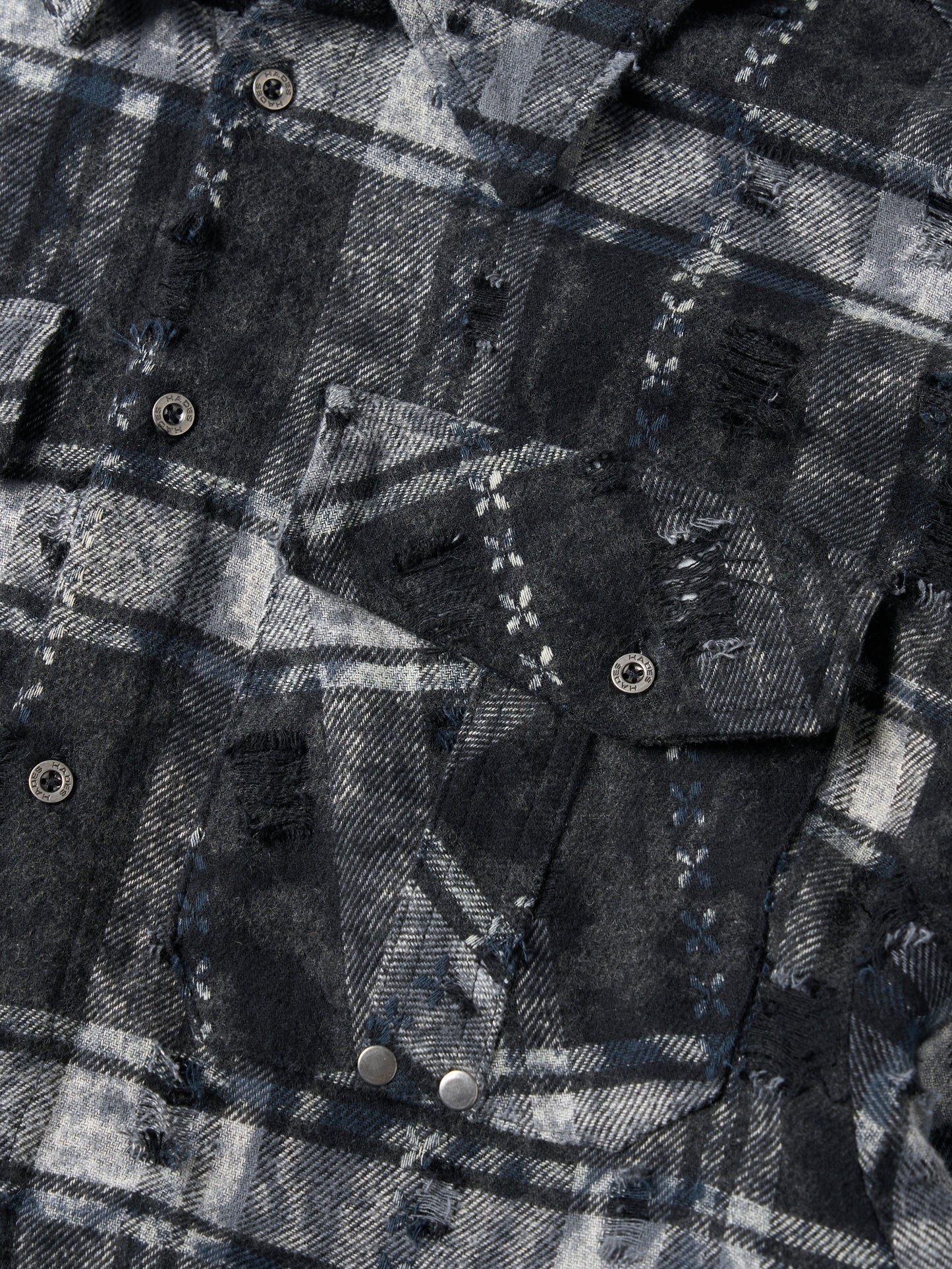 HADES COORDINATES FLANNEL SHIRT – BLUE