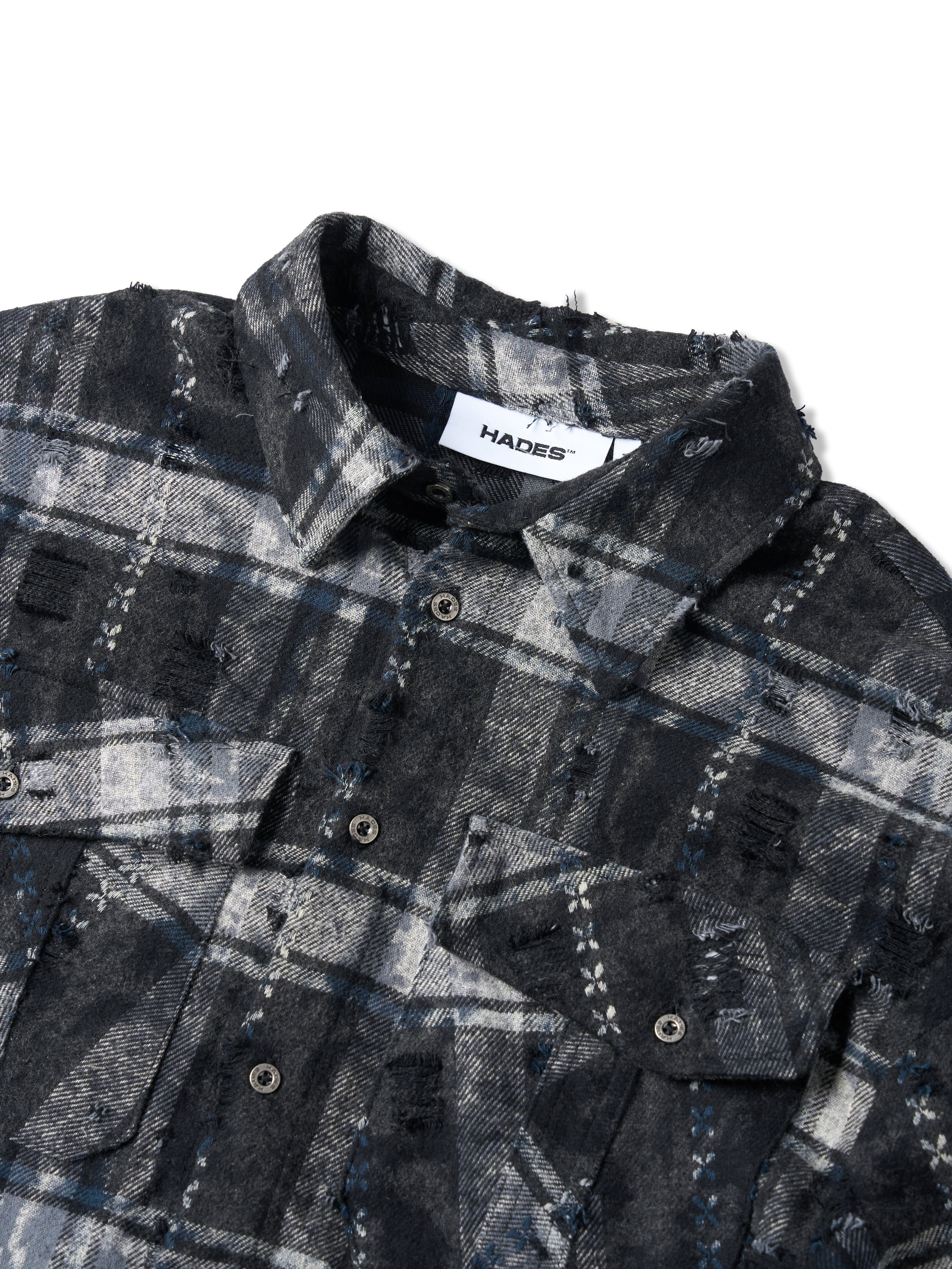 HADES COORDINATES FLANNEL SHIRT – BLUE