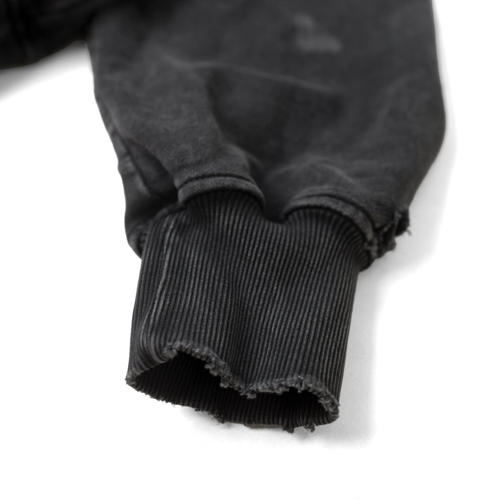 SKELETON HORSE BOXY WASH HOODIE/ BLACK