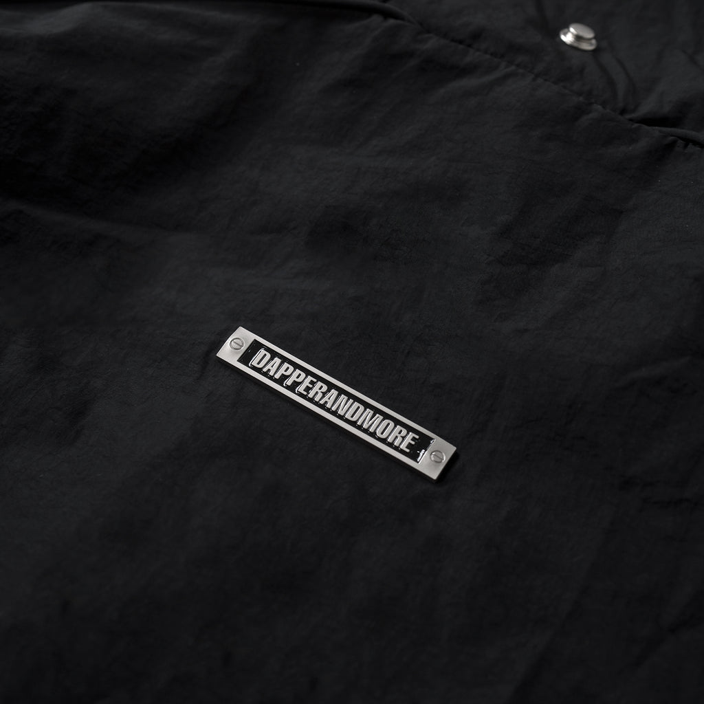 HOOD PANELLED JACKET/ BLACK
