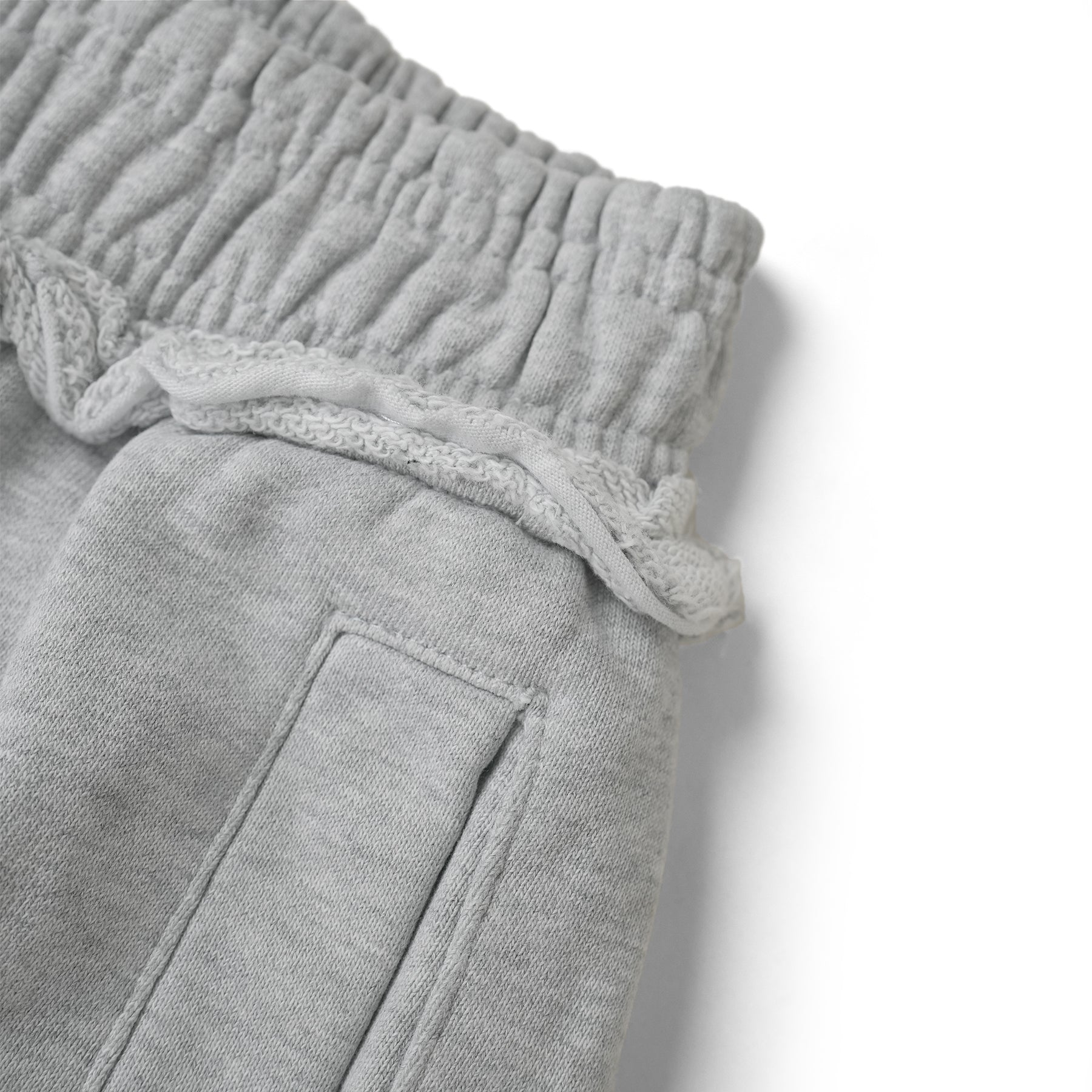 WIDE-LEG TRACKSUIT SWEATPANTS/ GRAY