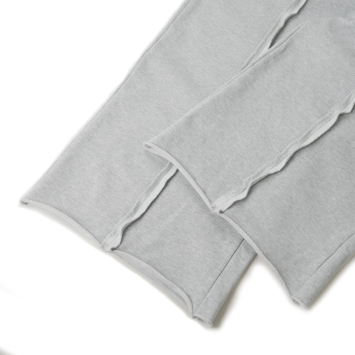 WIDE-LEG TRACKSUIT SWEATPANTS/ GRAY