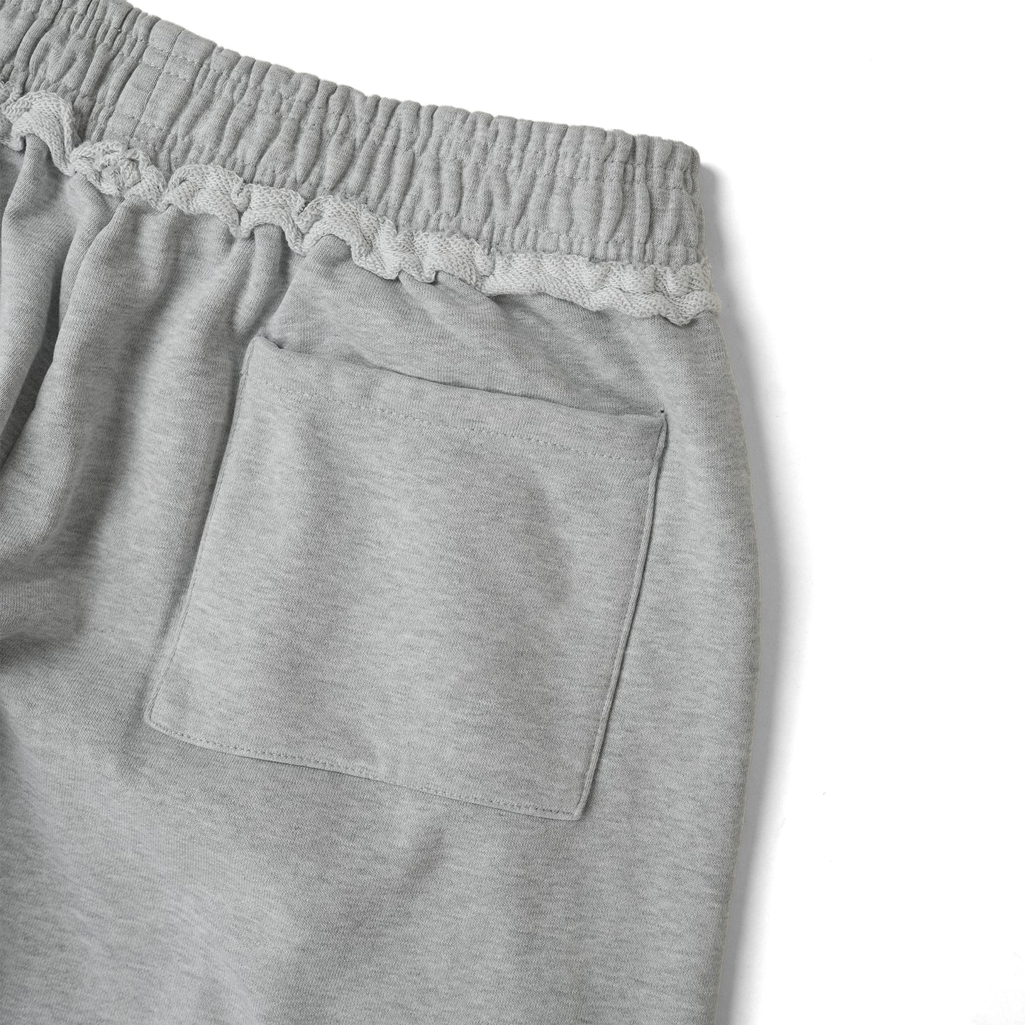 WIDE-LEG TRACKSUIT SWEATPANTS/ GRAY