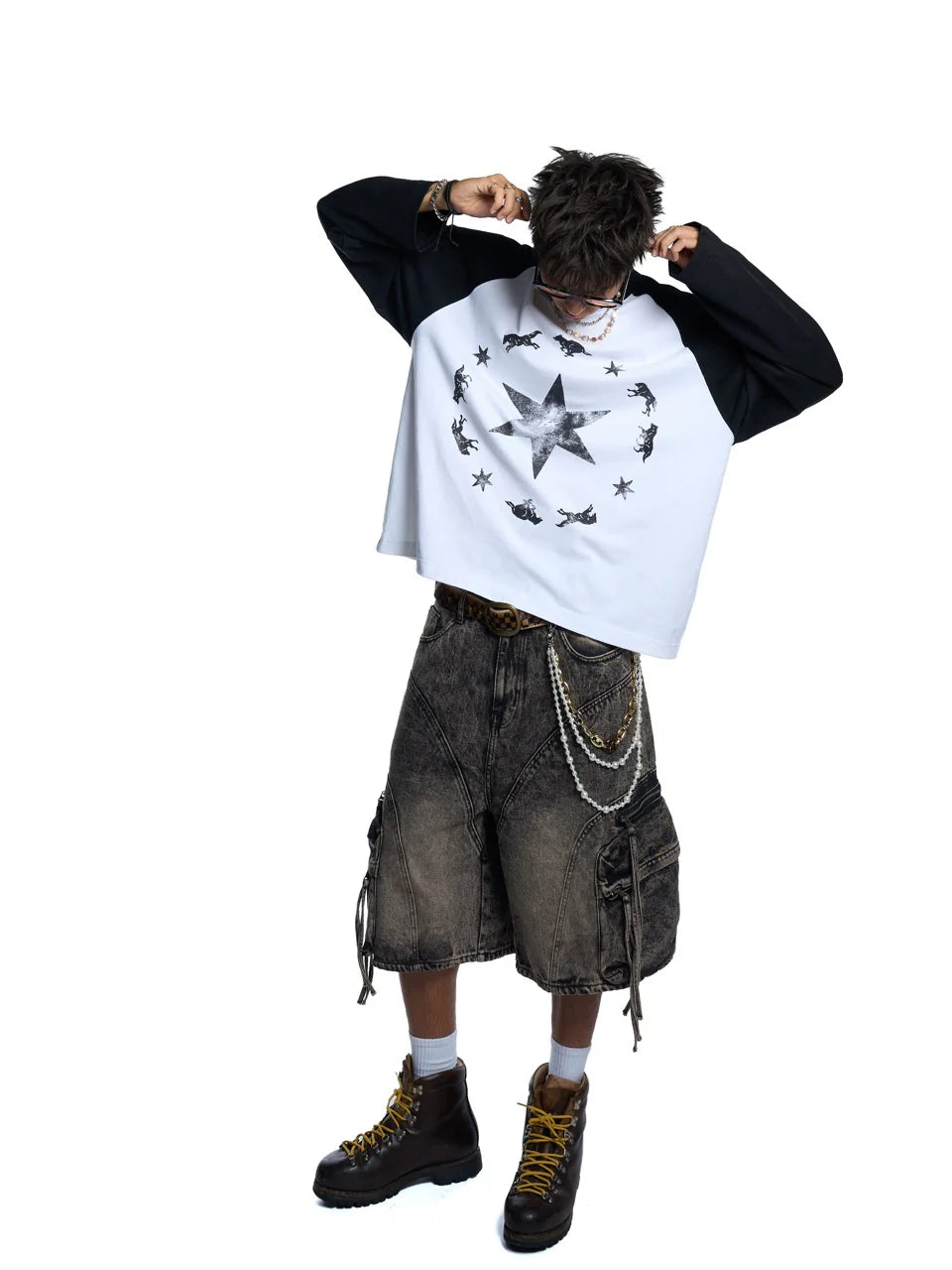 HADES WOLFPACK RAGLAN - BLACK