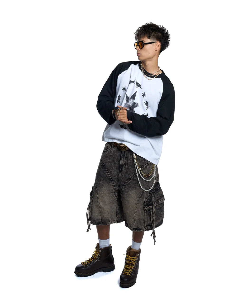 HADES WOLFPACK RAGLAN - BLACK