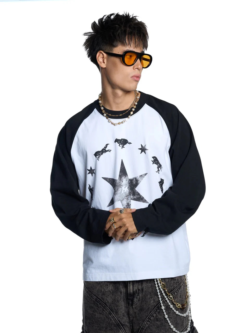 HADES WOLFPACK RAGLAN - BLACK