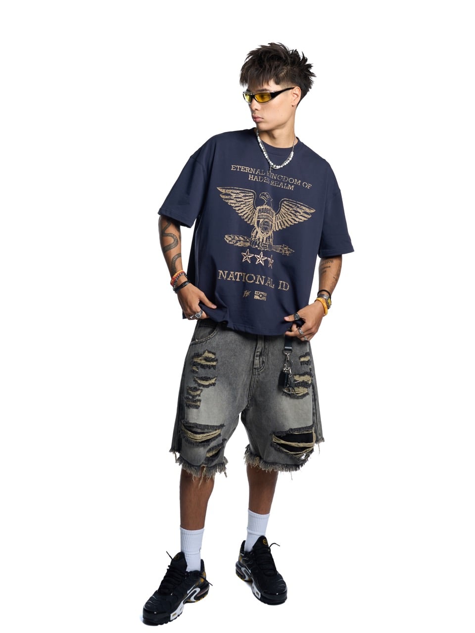 STAR CRUSH WASH JEAN SHORTS