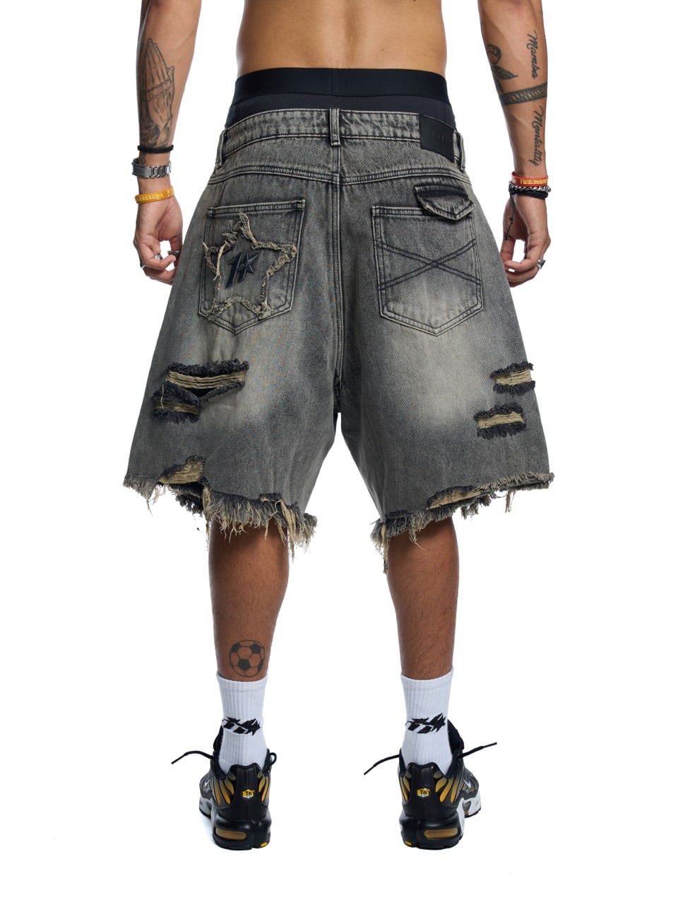 STAR CRUSH WASH JEAN SHORTS