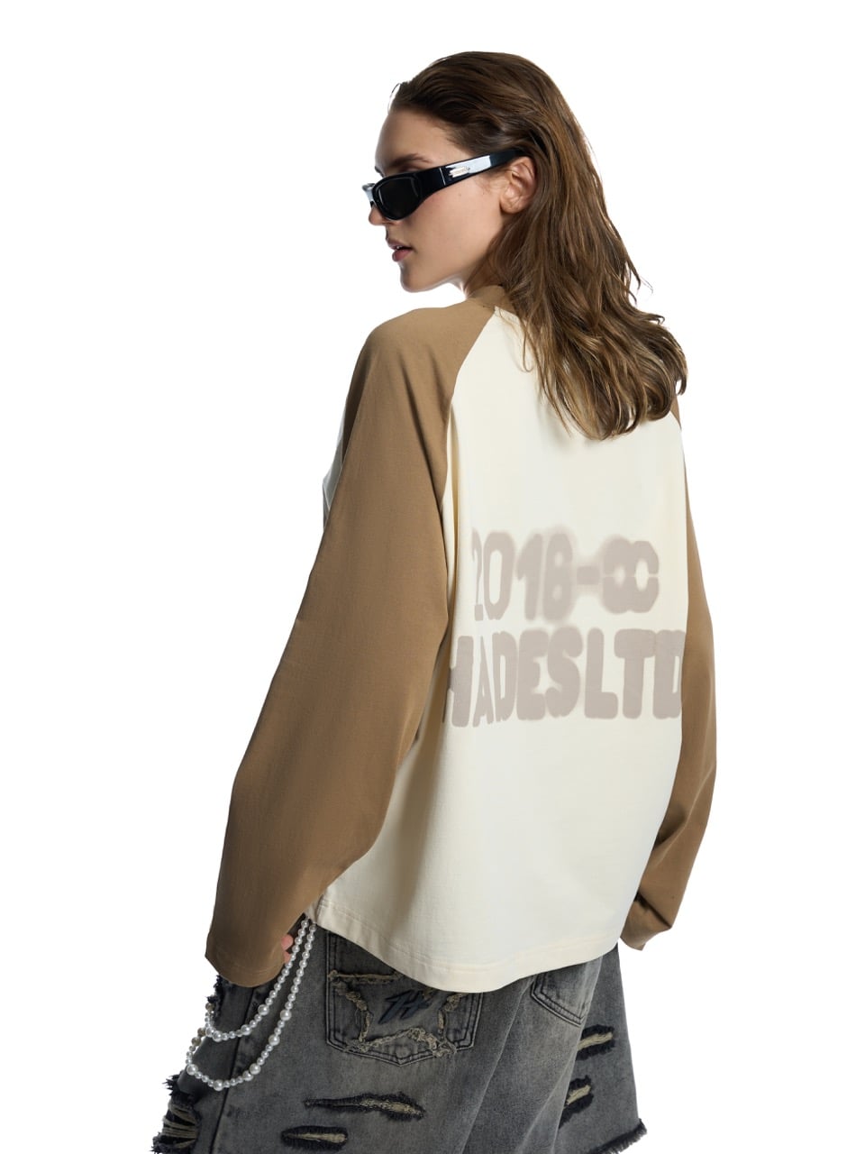 WOLFPACK RAGLAN - BROWN
