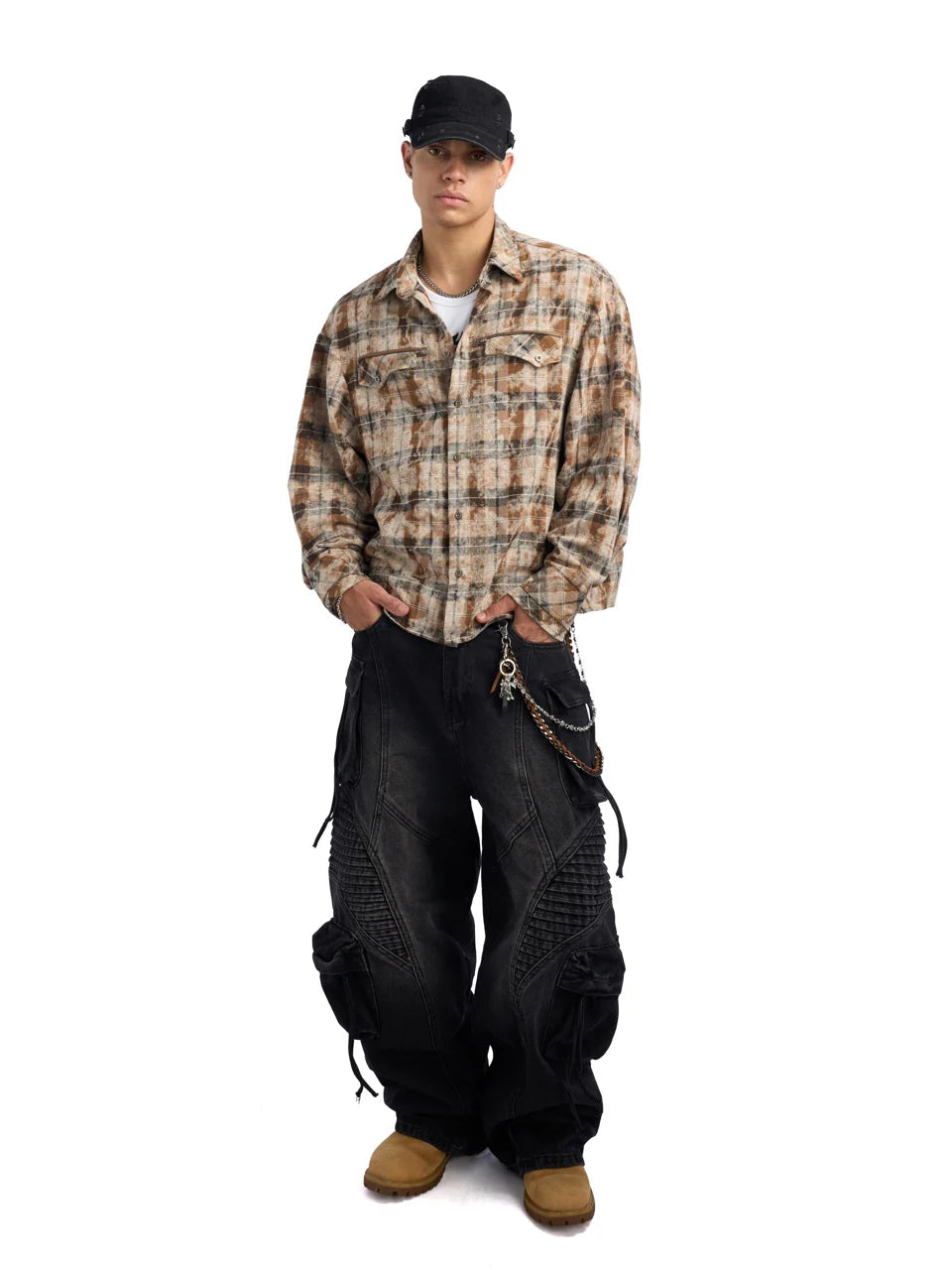 HADES COORDINATES FLANNEL SHIRT – BROWN