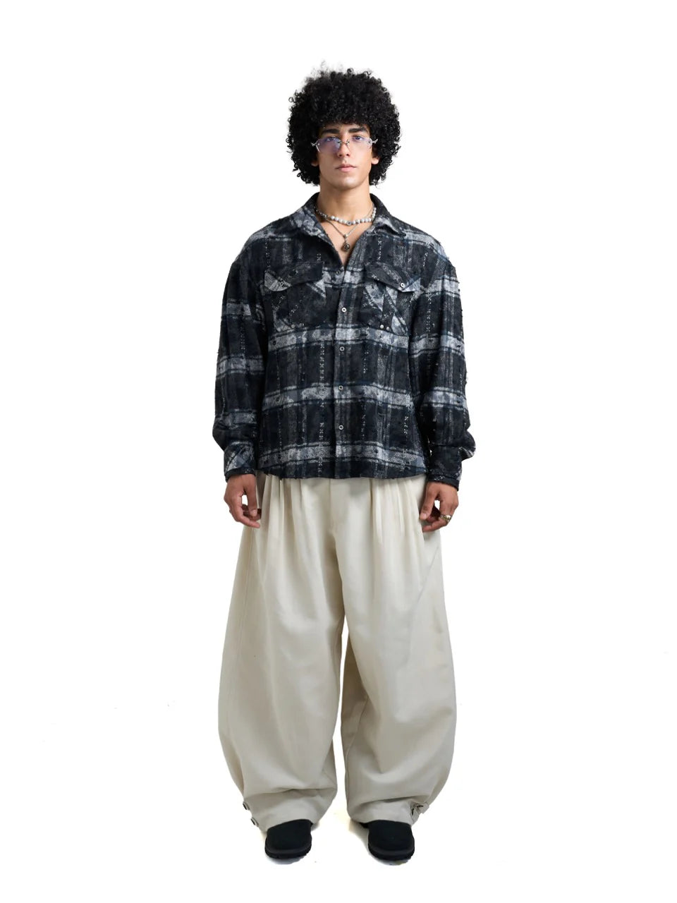 HADES COORDINATES FLANNEL SHIRT – BLUE