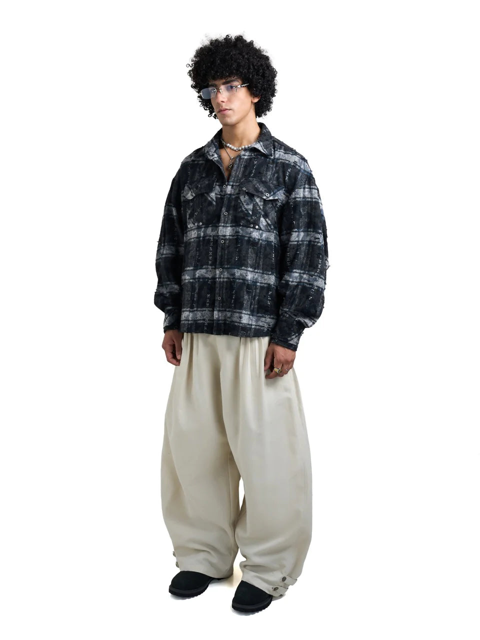 HADES COORDINATES FLANNEL SHIRT – BLUE