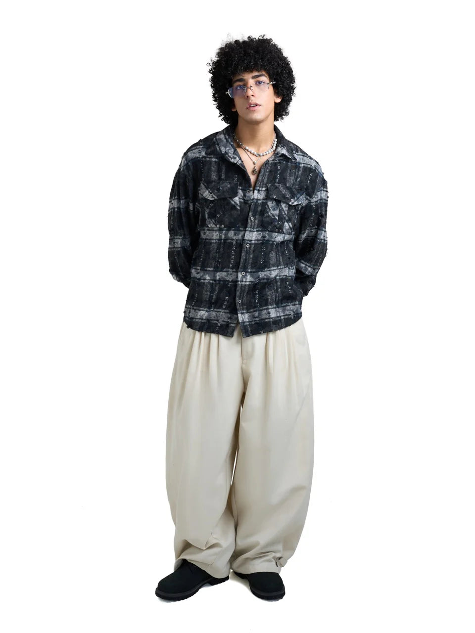 HADES COORDINATES FLANNEL SHIRT – BLUE