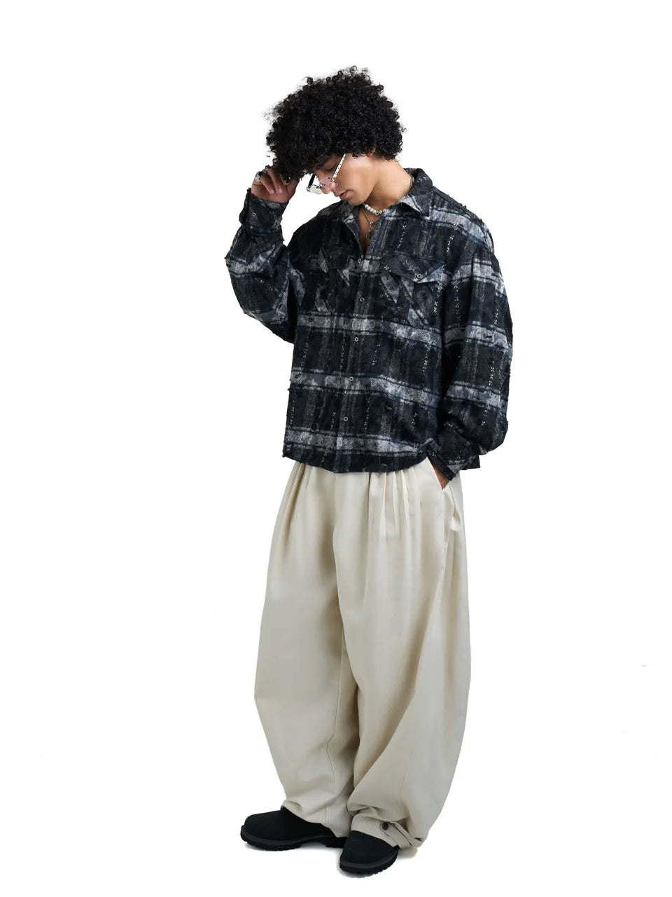 HADES COORDINATES FLANNEL SHIRT – BLUE