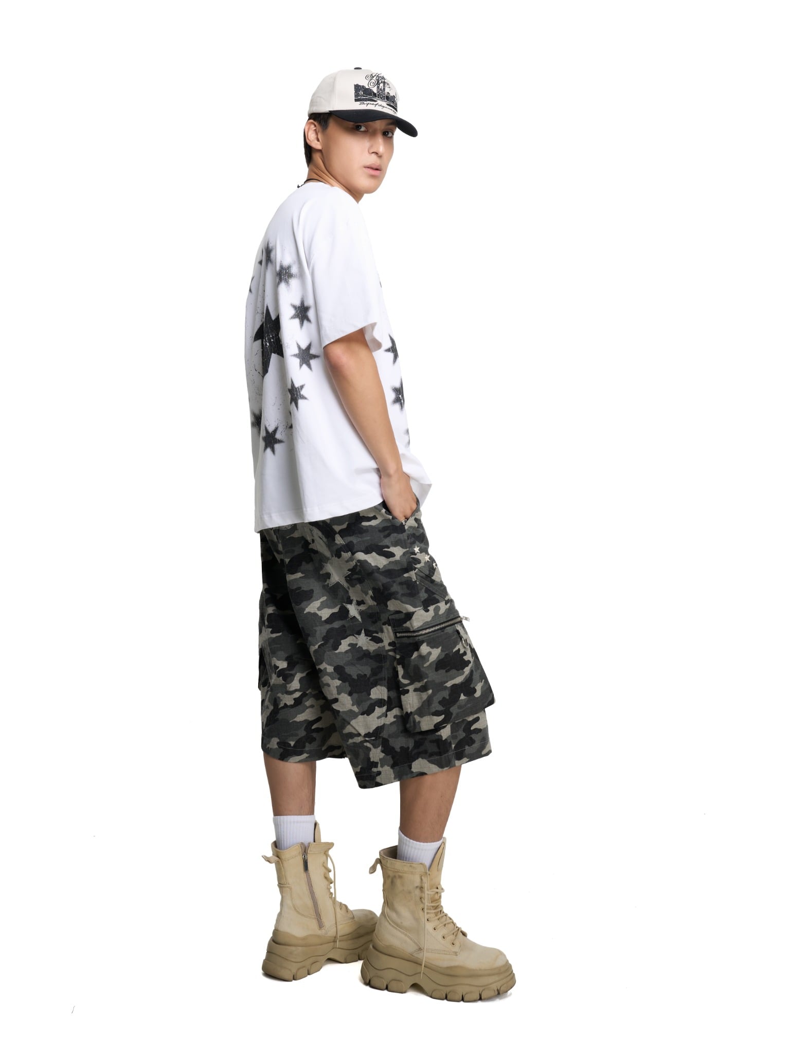 HUNTER KHAKI CAMO SHORTS