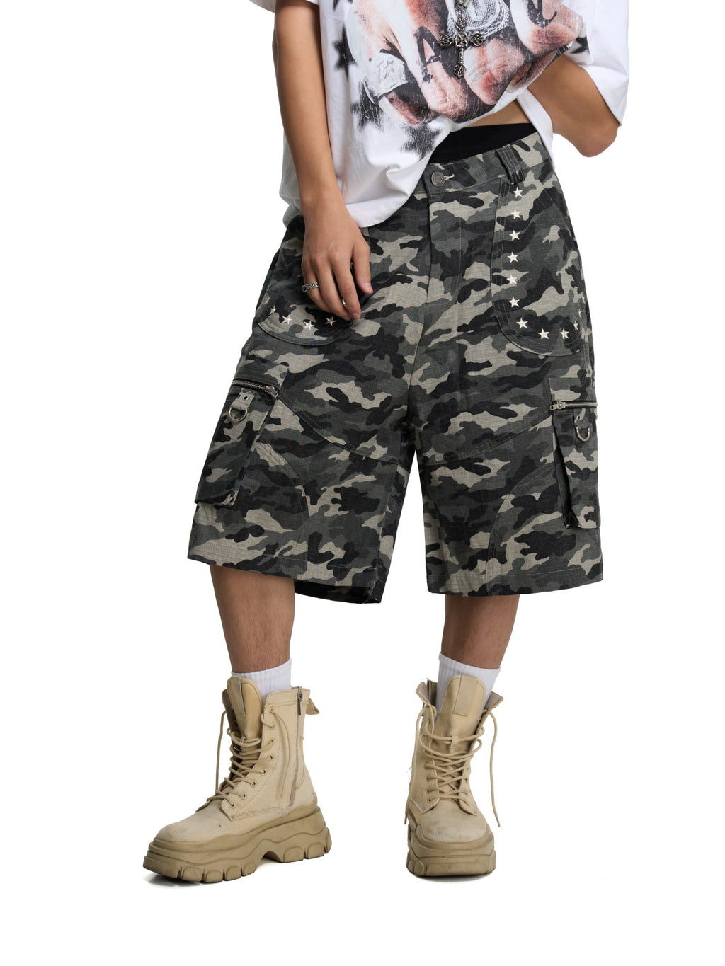 HUNTER KHAKI CAMO SHORTS