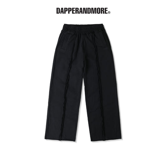 WIDE-LEG TRACKSUIT SWEATPANTS/ BLACK