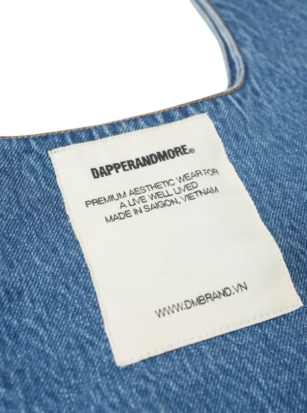 EMBROIDERED DENIM TOTE