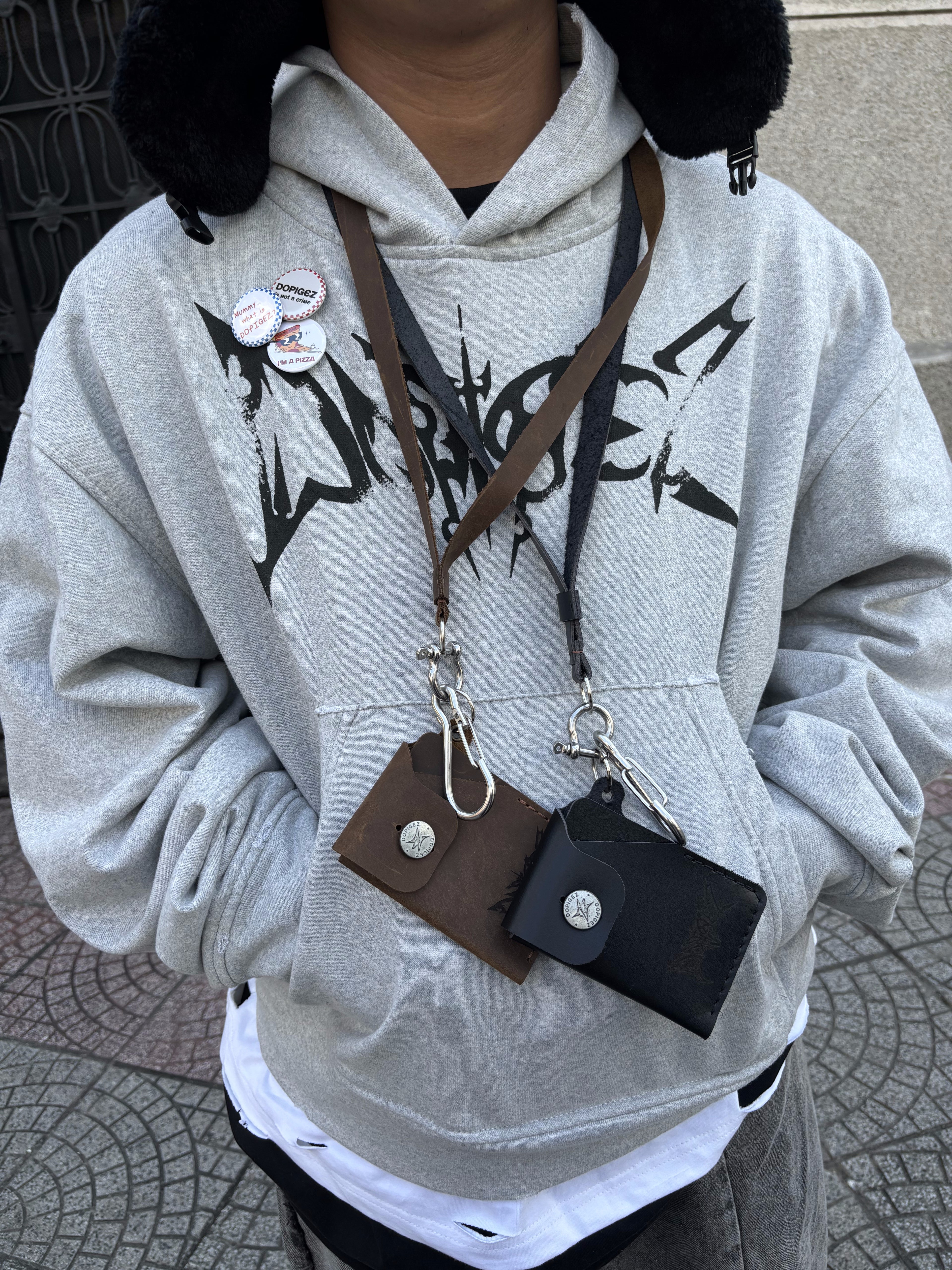 RAW HOODIE - GREY METAL LOGO