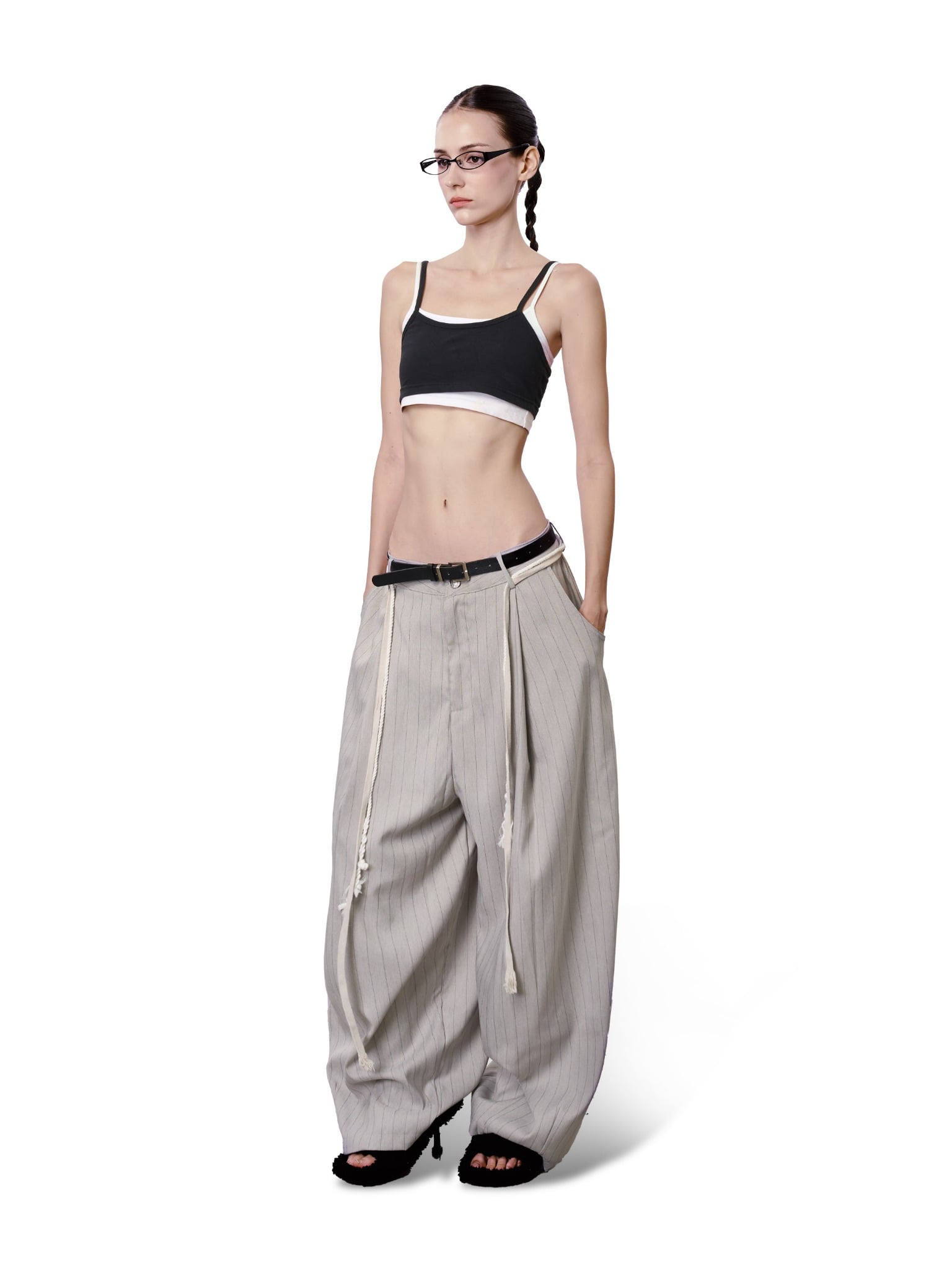 BESTILO PINSTRIPE TROUSERS