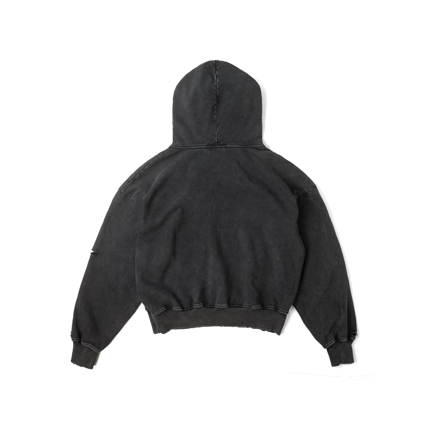 SKELETON HORSE BOXY WASH HOODIE/ BLACK