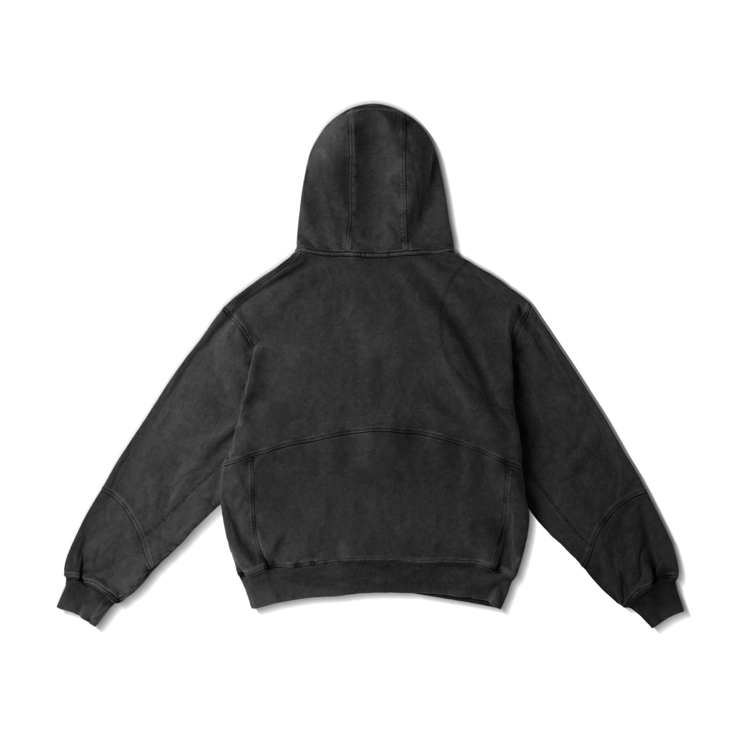 PANELLED HOODIE WASHED