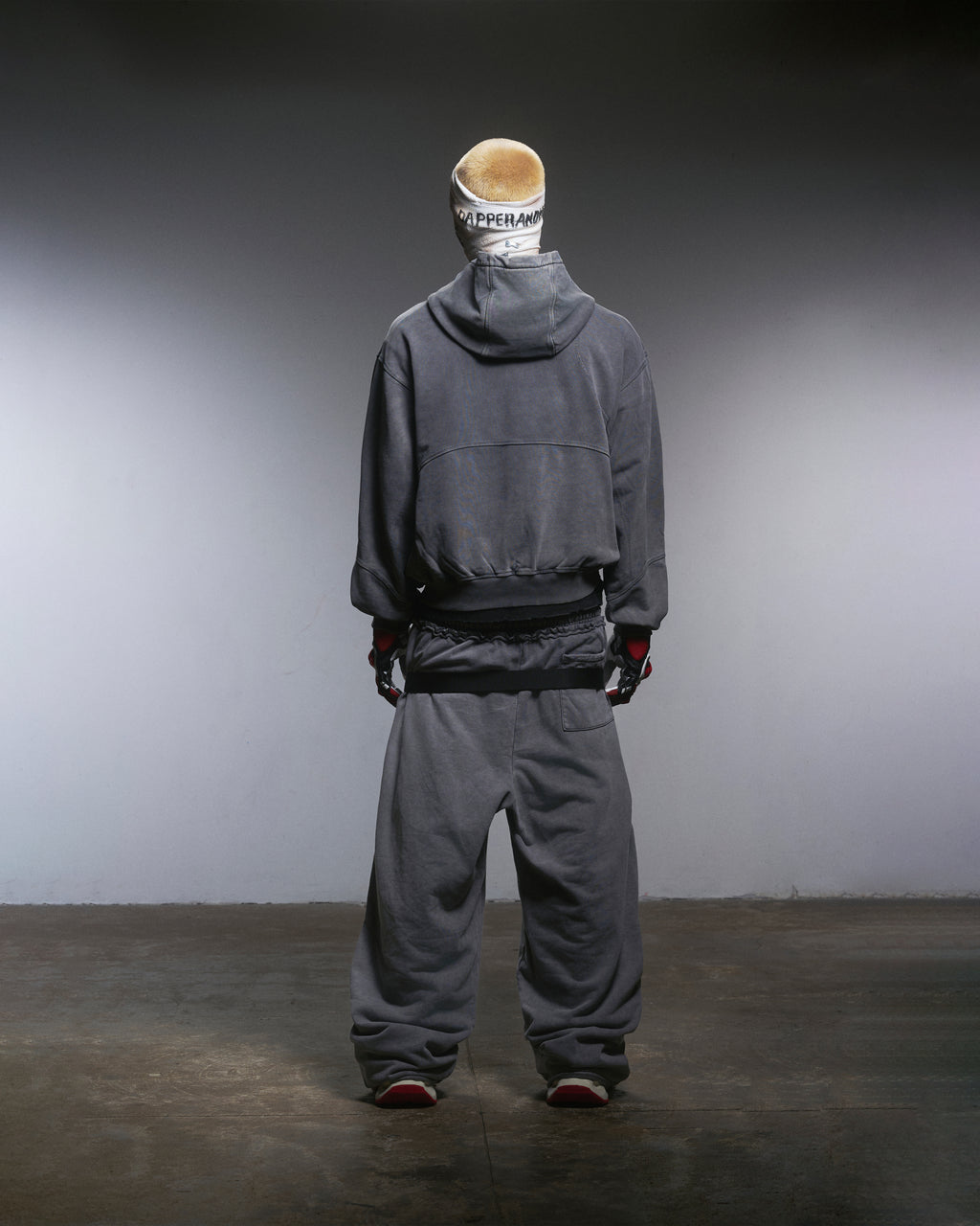 PANELLED HOODIE WASHED