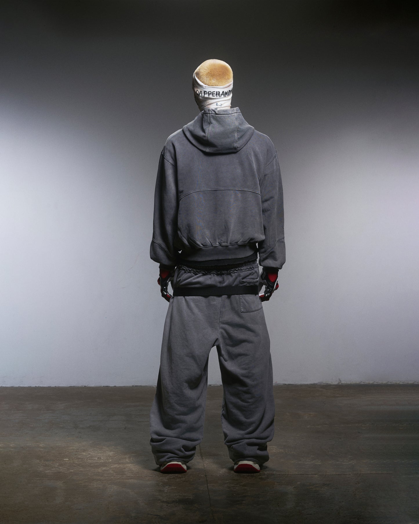 PANELLED HOODIE WASHED