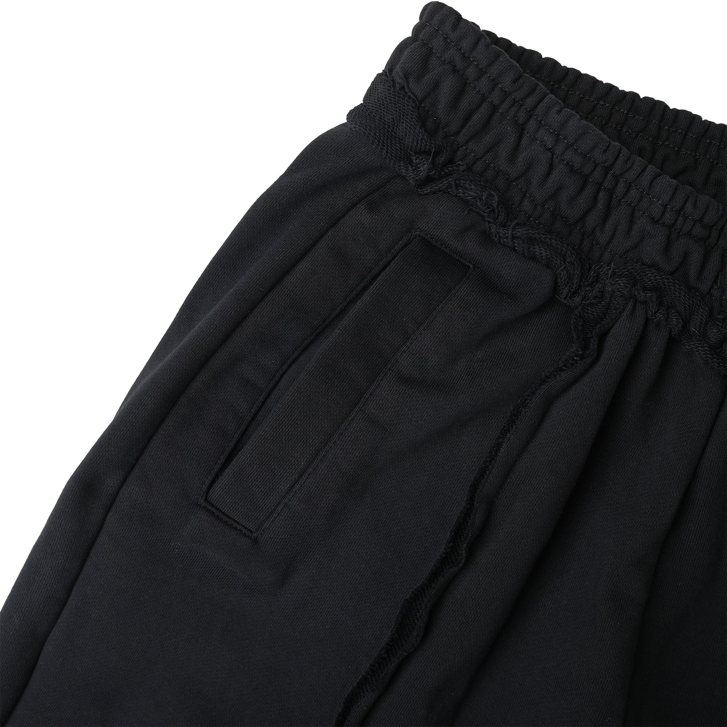 WIDE-LEG TRACKSUIT SWEATPANTS/ BLACK