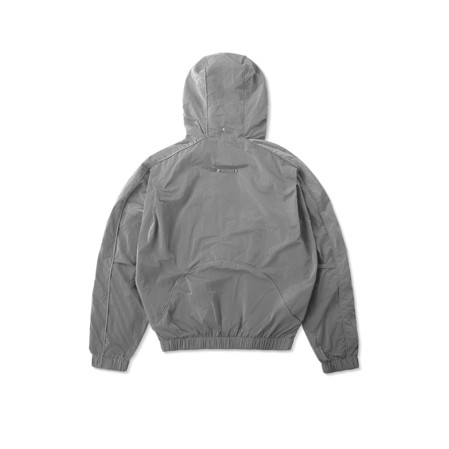 HOOD PANELLED JACKET/ GREY