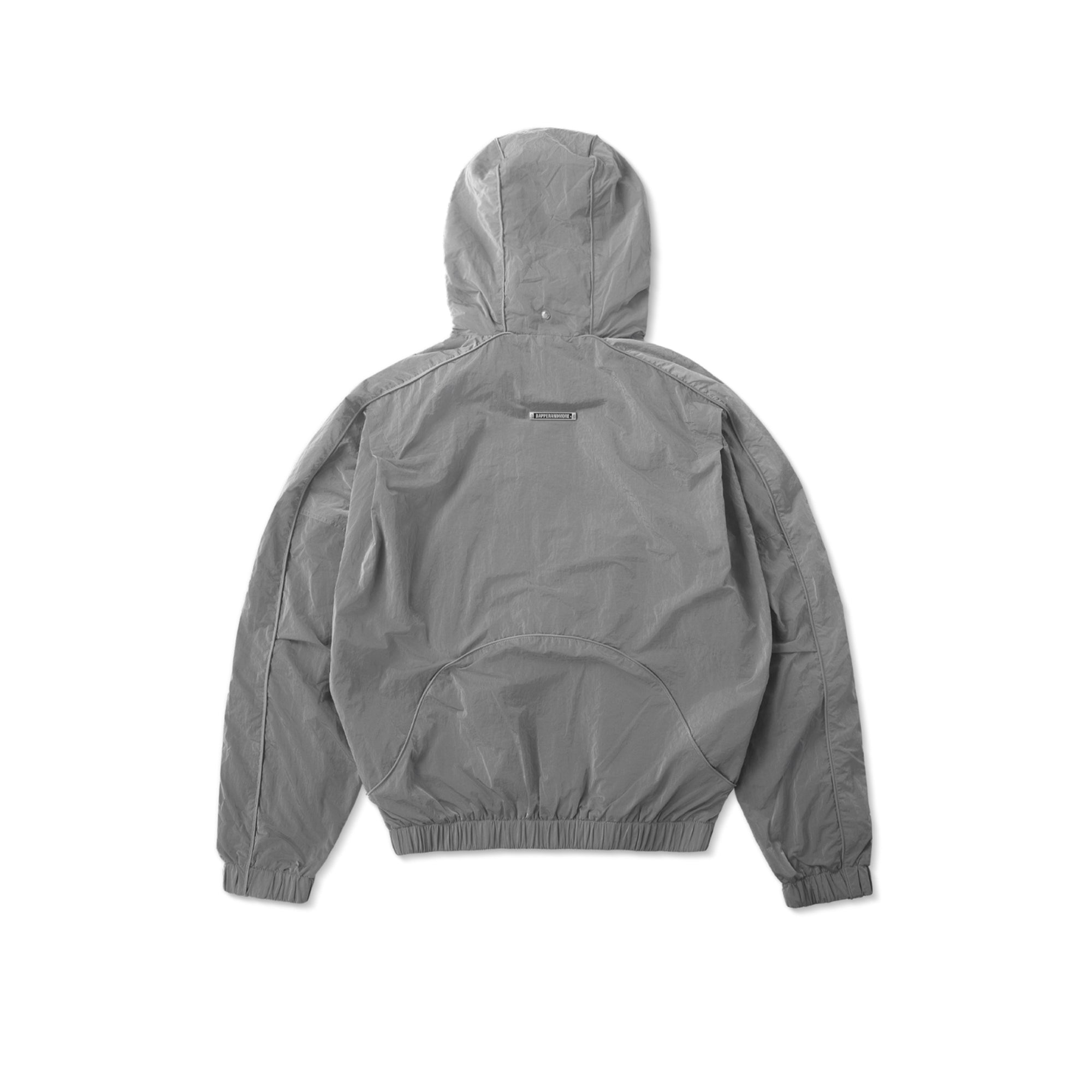 HOOD PANELLED JACKET/ GREY