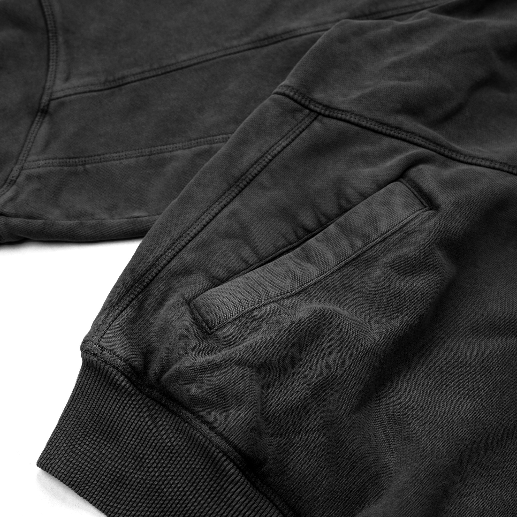 PANELLED HOODIE WASHED