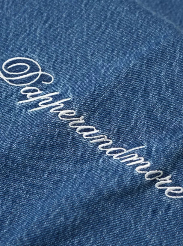 EMBROIDERED DENIM TOTE