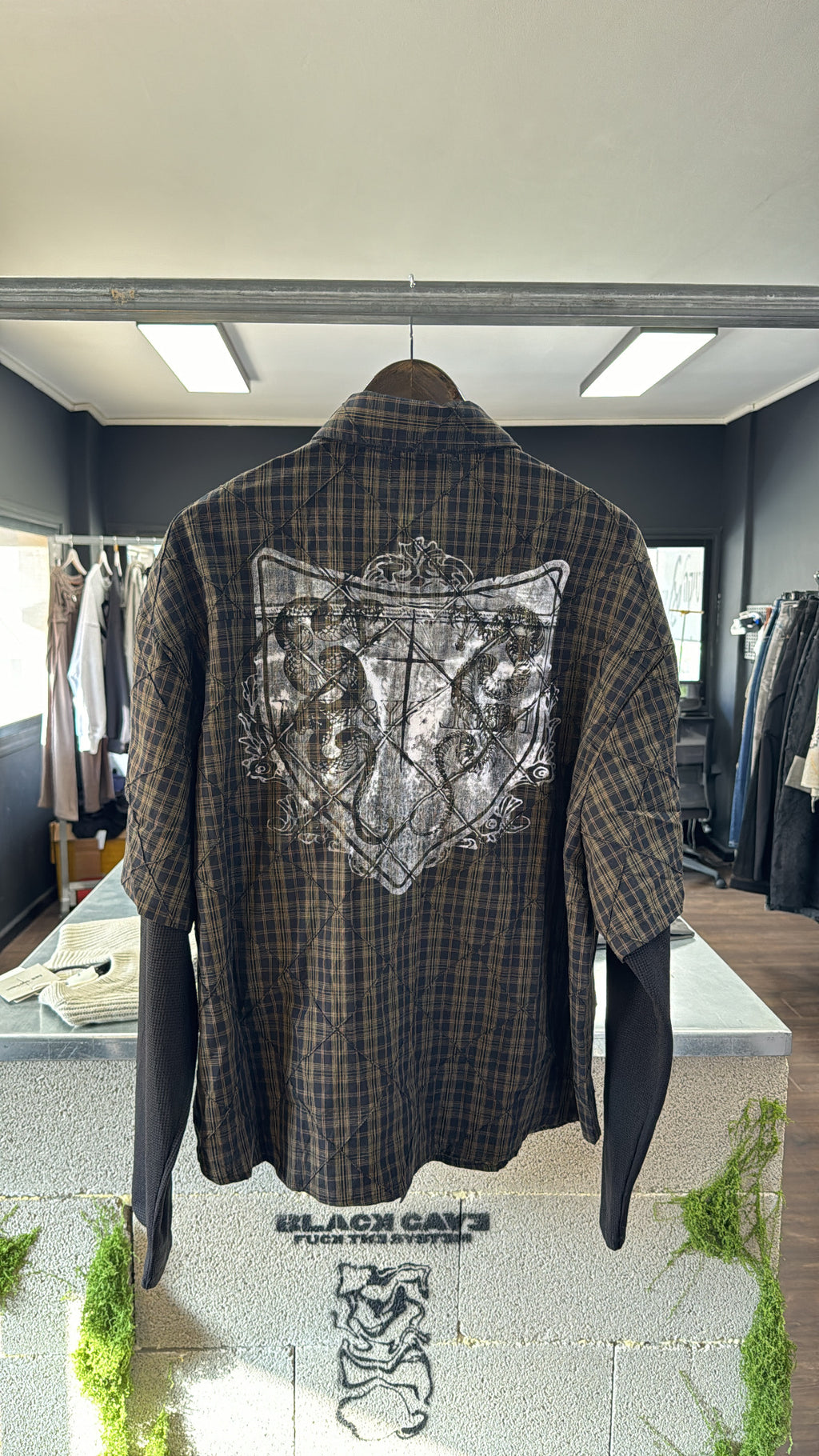 LAYERED PLAID SHIRT