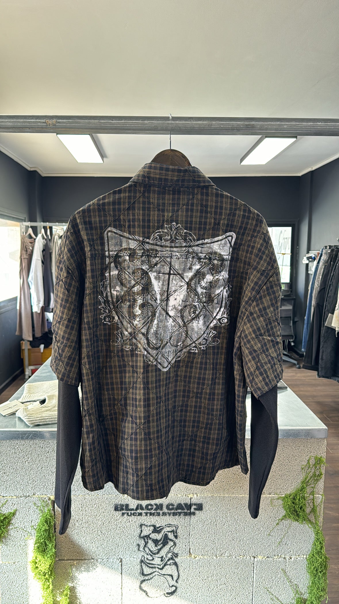 LAYERED PLAID SHIRT