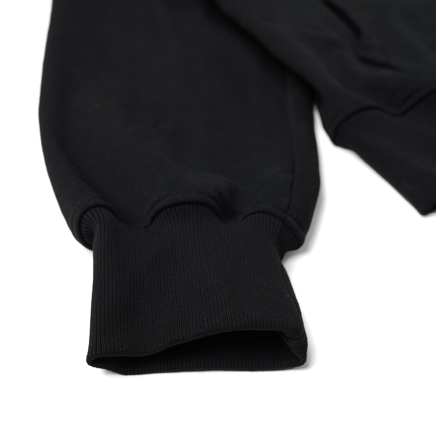 METAL ZIPPED HOODIE/ BLACK