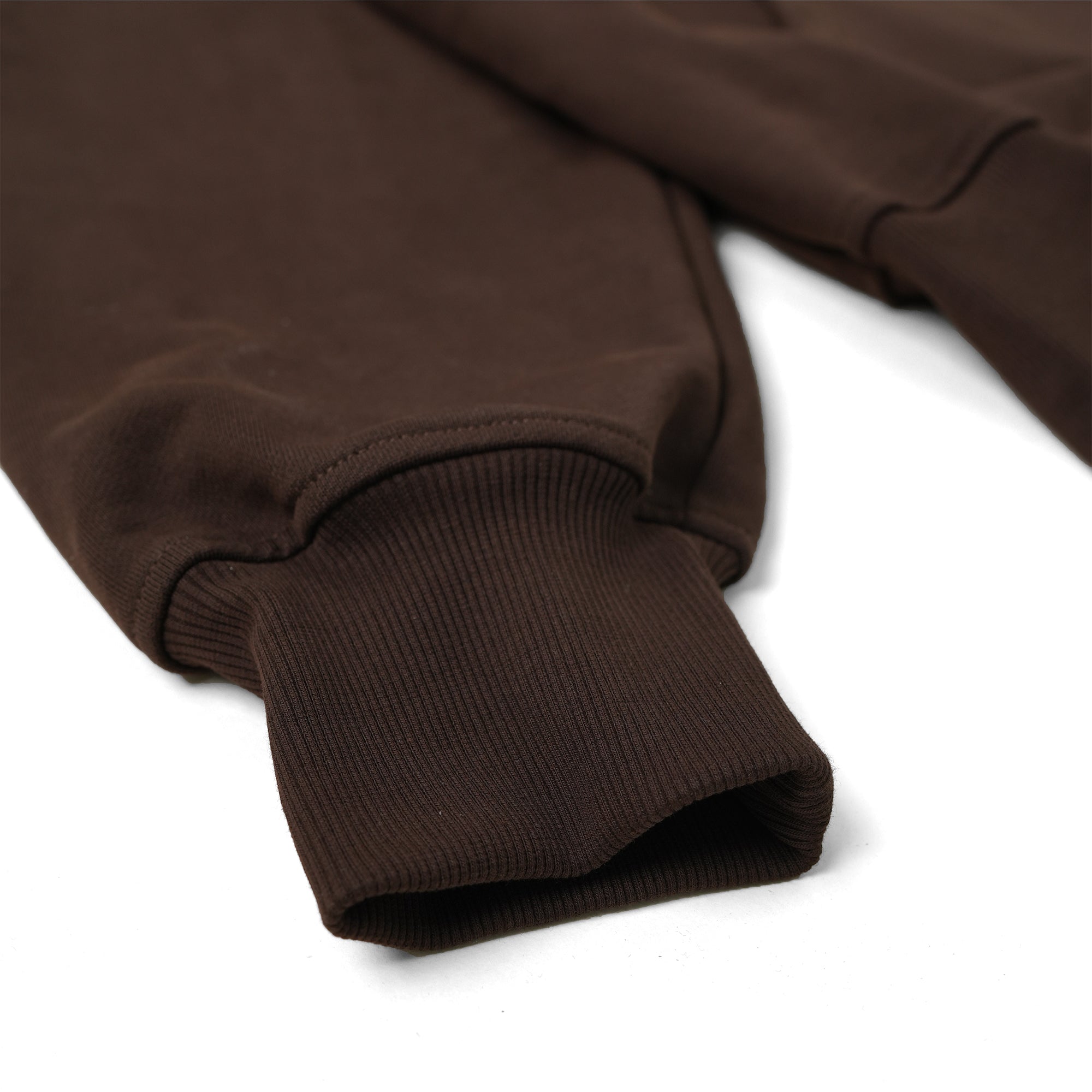 METAL ZIPPED HOODIE/ BROWN