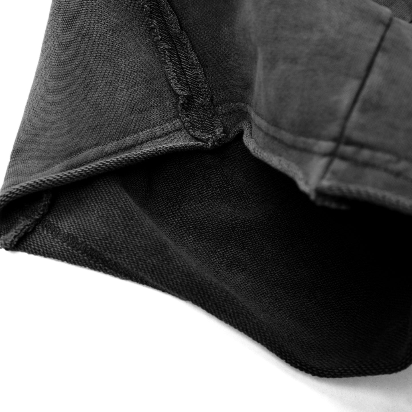 WIDE-LEG WASH TRACKSUIT SWEATPANTS/ BLACK