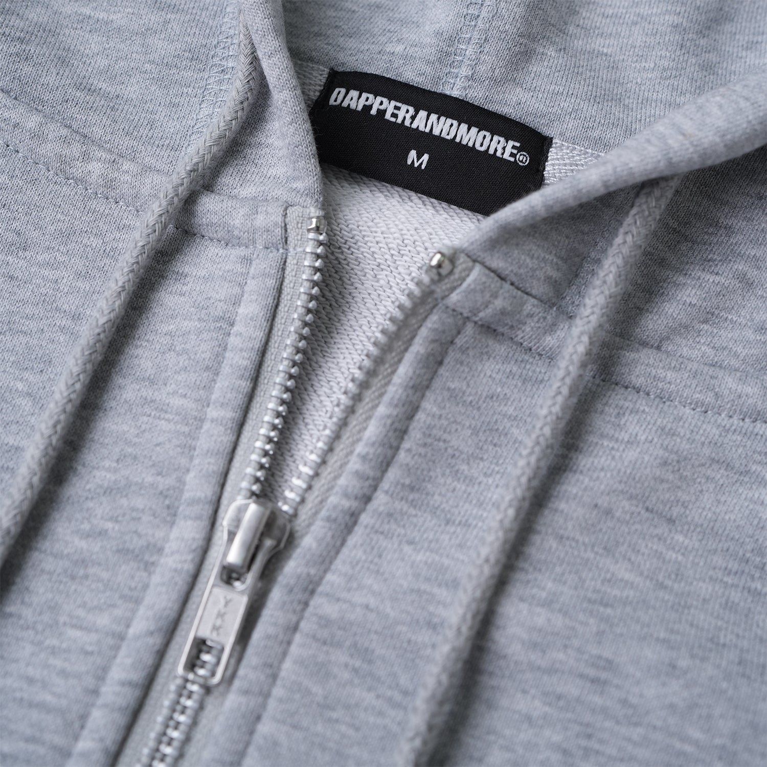 METAL ZIPPED HOODIE/ GRAY