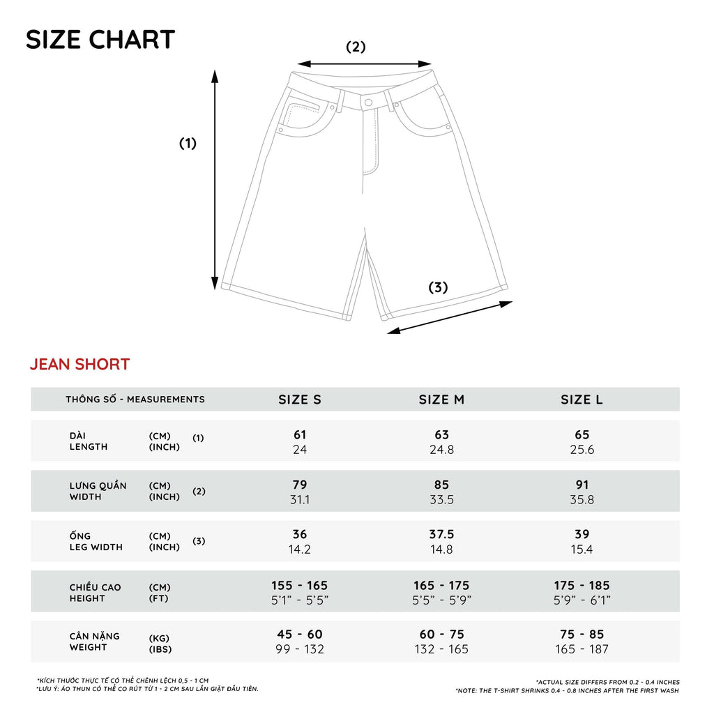 GROOVY WASH JEAN SHORTS