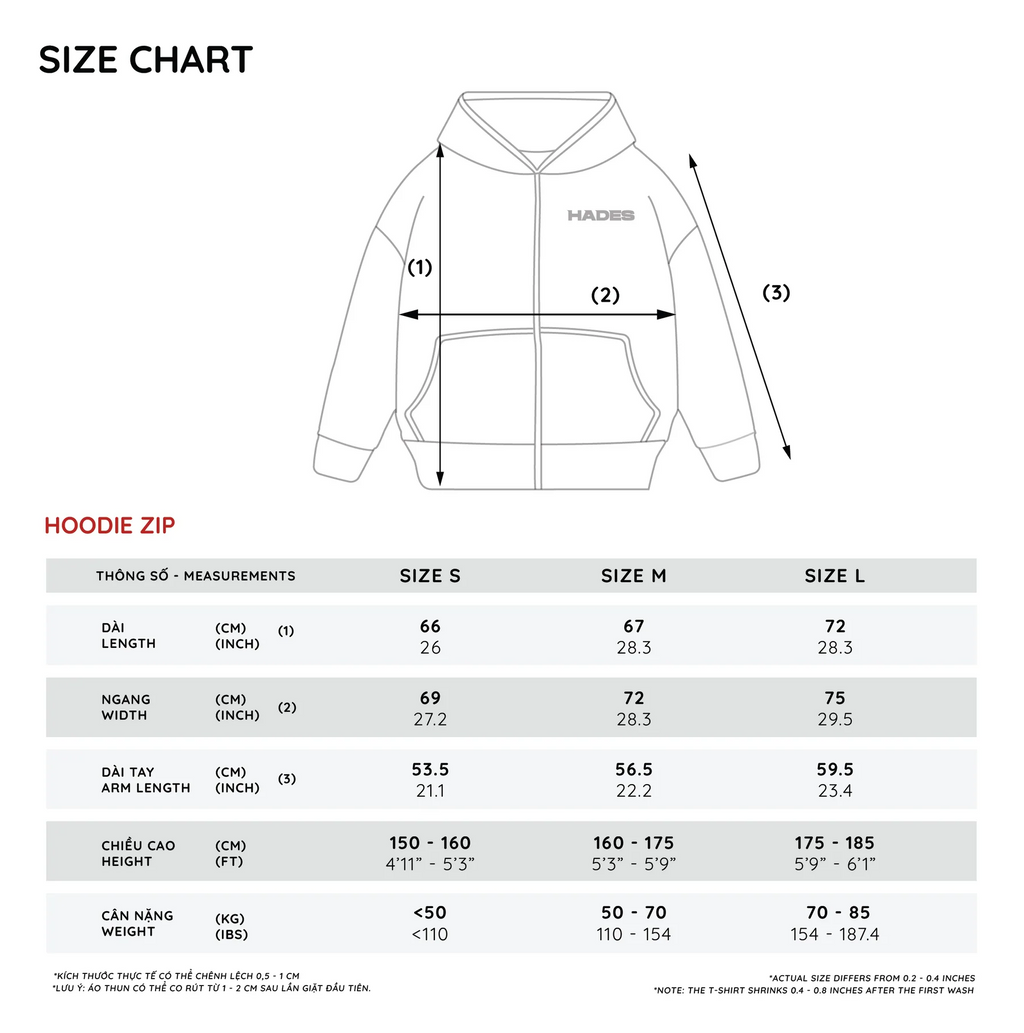 HADES HOME BODY CLUB ZIP HOODIE